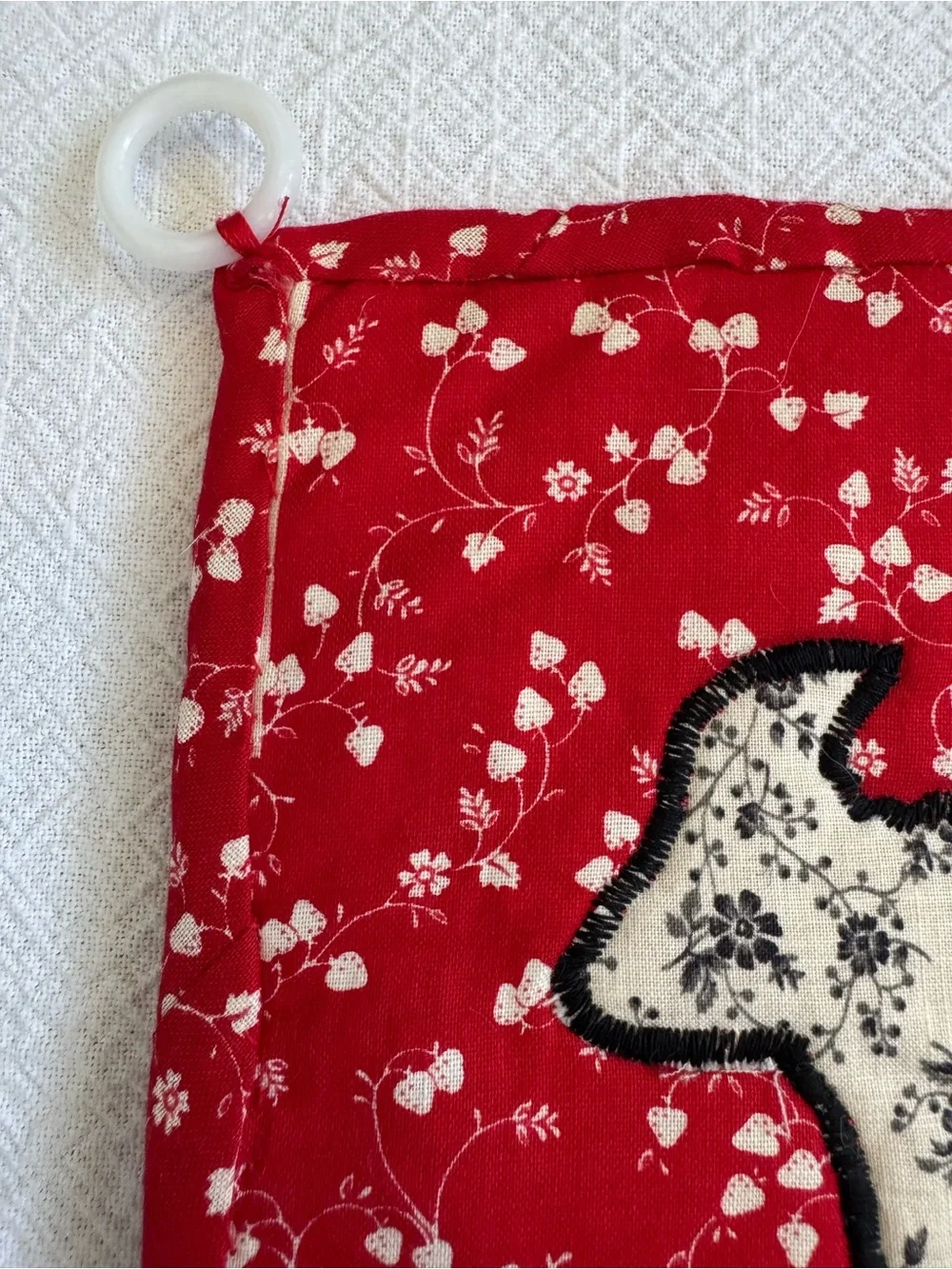 Handmade 2 Piece Vintage-Style Potholder and Oven Mitt. Great Condition!